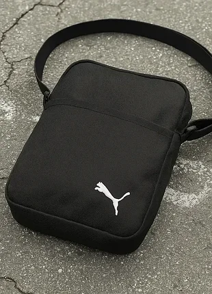 Барсетка чорна чоловіча puma, сумка спорт через плече пума