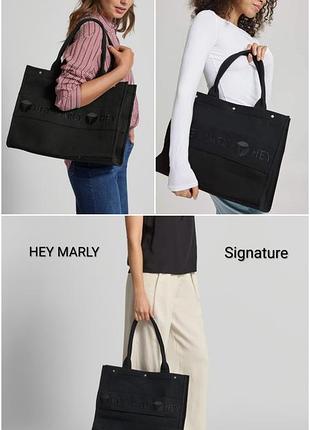 Сумка сумка-тоут hey marly signature состояние новой черная женская натуральный текстиль