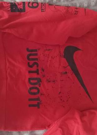 Кофта для хлопчика nike червона з принтом just do it