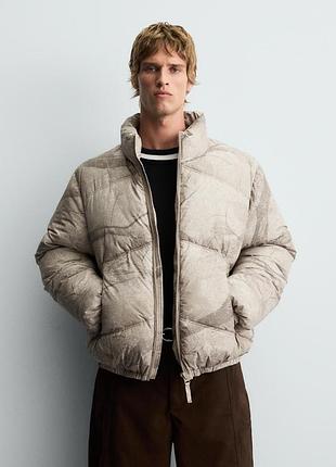 Чоловіча  дута пуфер куртка zara 🖤