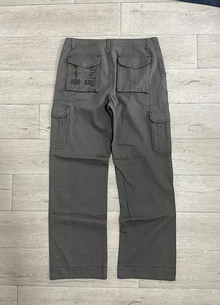 Identic jeans карго штани мілітарі w33 l32 grey kanji print