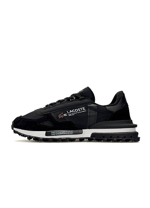 Мужские кроссовки lacoste elite active black white 2.0