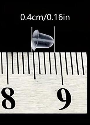 Набор заглушек для сережек, 100 штук 4