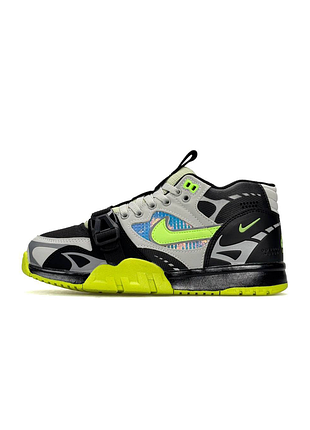 Мужские кроссовки nike air trainer 1 sp utility grey black lime