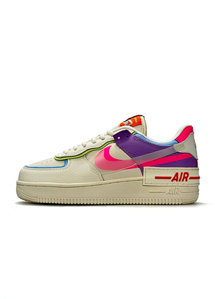 Жіночі кросівки nike air force 1 shadow beige multicolor
