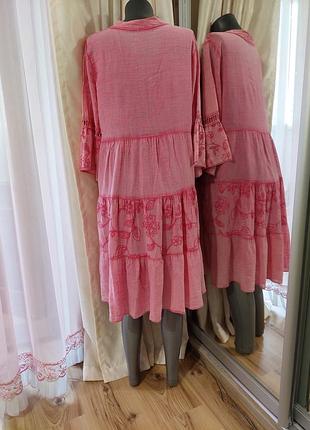 Ярусное котоновое платье 👗 италия 2