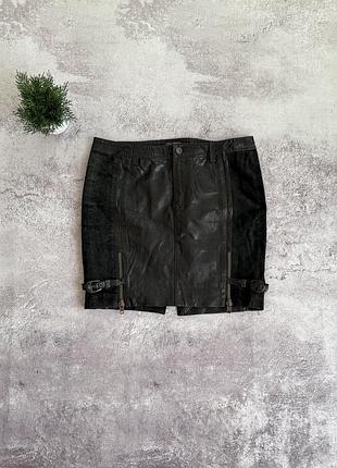 Шкіряна спідниця diesel females vintage🔥