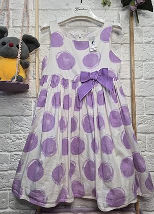 Платье для девочки в горох palomino 4-5 лет