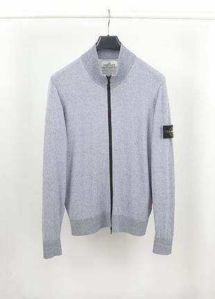 Чоловіча лляна кофта stone island full zip