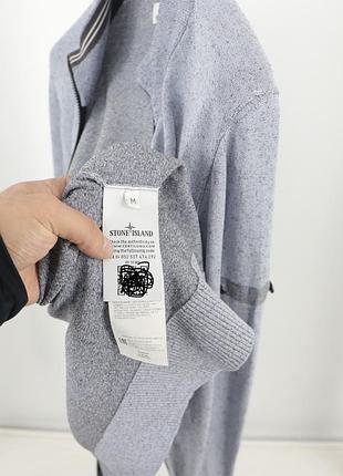Чоловіча лляна кофта stone island full zip 9