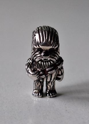 Серебряный шарм pandora. серебро s 925 ale. чубакка звездные войны.