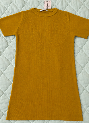 Новое трикотажное платье zara 3