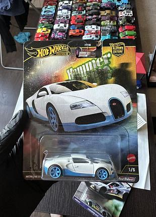 Машинка для хлопчика hot wheels bugatti veyron біла
