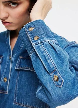 Рубашка джинсовая от h&amp;m,р.л 4