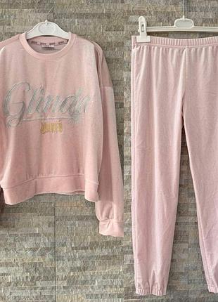 Велюровий повсякденний костюм світшот штани wecked matalan 9-10 років, 140 см