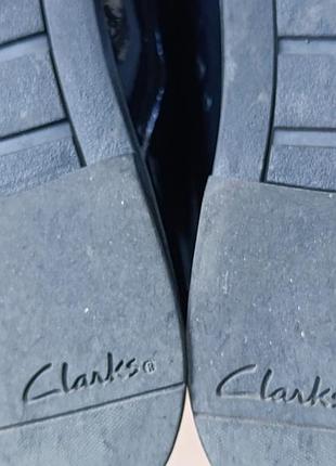 Лоферы балетки туфли лаковые clarks р.38 4
