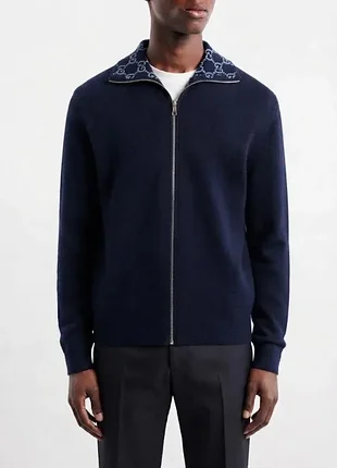 Соуп свитер gucci zip jacket - blue 3