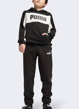 Спортивний костюм puma для хлопчиків, чорно-білий