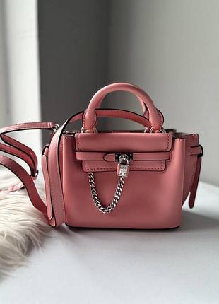Сумка для жінок michael kors рожева шкіряна