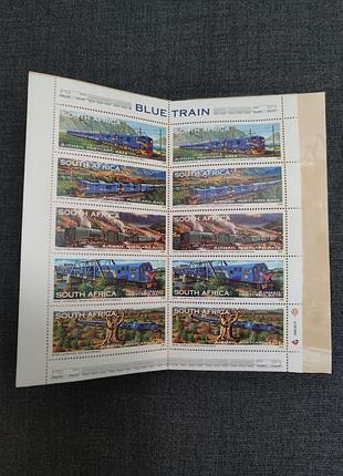Mnh/umm «the blue train» (блакитний поїзд) буклет поштових марок 1998 року