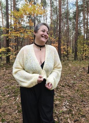 Оверсайз накидка. женский кардиган ручная работа 🧶