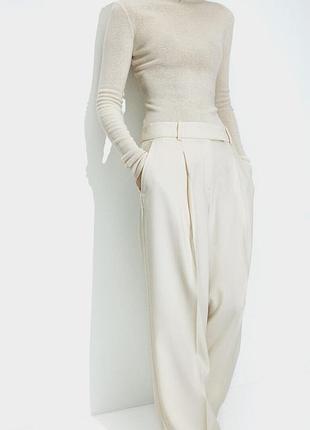 Стильные светлые брюки широкие h&amp;m,p. 44 6