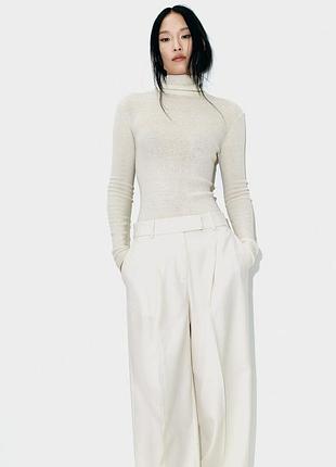 Стильные светлые брюки широкие h&amp;m,p. 44 5