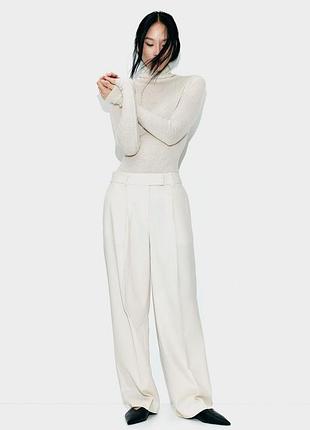 Стильные светлые брюки широкие h&amp;m,p. 44 3