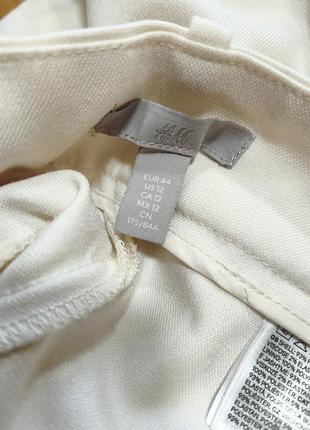 Стильные светлые брюки широкие h&amp;m,p. 44 9