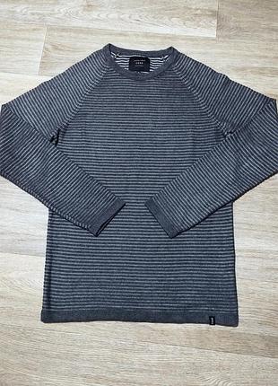 Мужской серый свитер jack & jones , размер m-l .