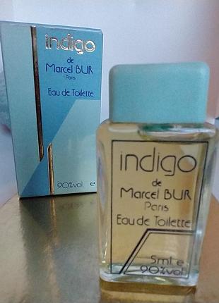Indigo de marcel bur paris миниатюра винтаж редкость 5мл