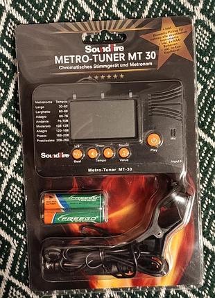 Тюнер-метроном soundfire metro-tuner mt 30 (новий, повний комплект)
