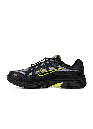 Мужские кроссовки nike p-6000 black white yelllow