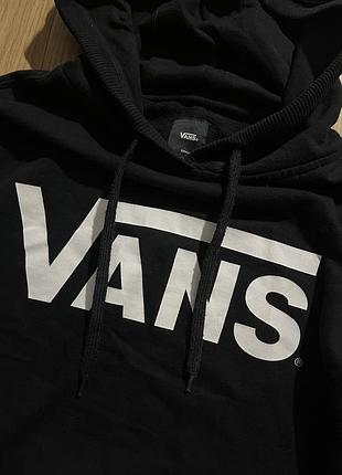 Худі чоловіче vans чорне з логотипом