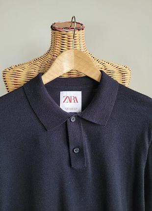 Джемпер zara синій вовняний 6