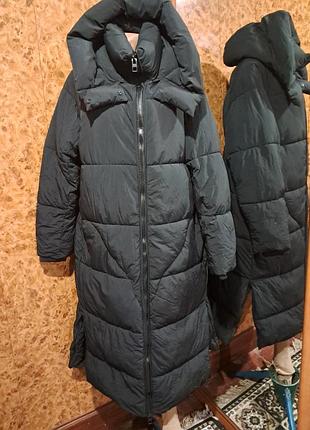 Пальто пуховик zara 54 размер
