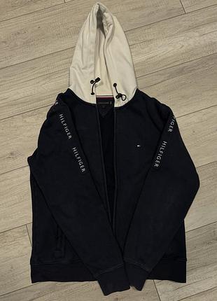 Кофта чоловіча tommy hilfiger темно-синя, розмір l
