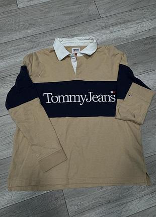 Лонгслів чоловічий tommy hilfiger бежевий l-xl