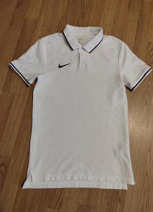 Поло белая nike
