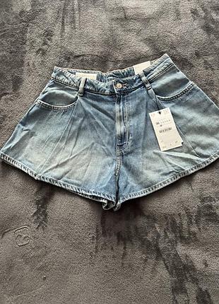 Короткі  джинсові шорти zara