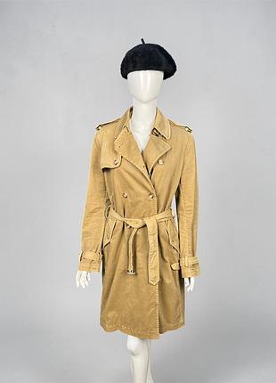 Diesel double-breasted belted cotton trench coat плащ тренч с поясом дизель хлопок хаки (по типу burberry и max mara)