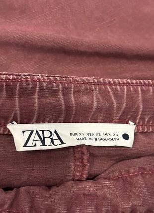Льон + ліоцелл штани zara брюки 5