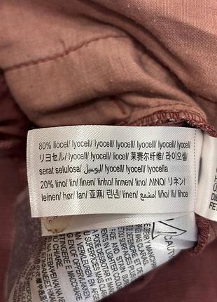 Льон + ліоцелл штани zara брюки 6