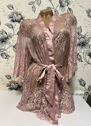 Private collection by hunkemoller мережевий халат-кімоно