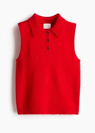 Красная жилетка h&m