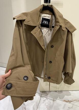 Жіночий тренч zara бежевий