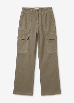 Zara брюки карго женские  р.32