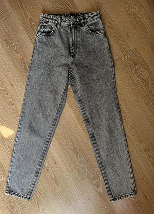 Жіночі джинси мом zara сірі, розмір 32, xs