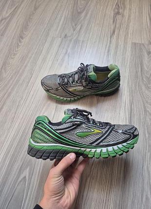 Кросівки чоловічі brooks ghost 6 gtx сіро-зелені