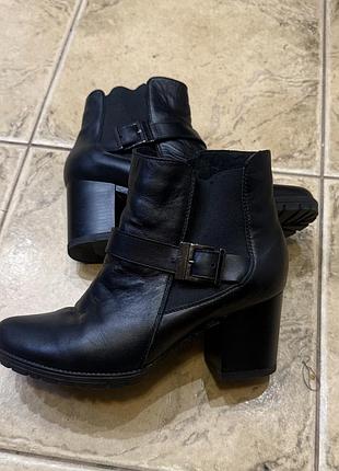 Ботильйони жіночі shoes wear чорні, розмір 36, шкіра
